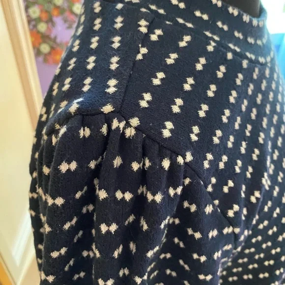Madewell Navy and White Patterned Sweatshirt - Picture 8 of 8